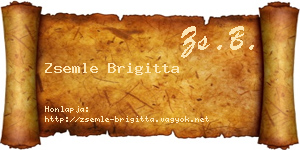 Zsemle Brigitta névjegykártya
